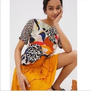 Anthropologie Saturday-Sunday ruffled miniskirt xs NWT